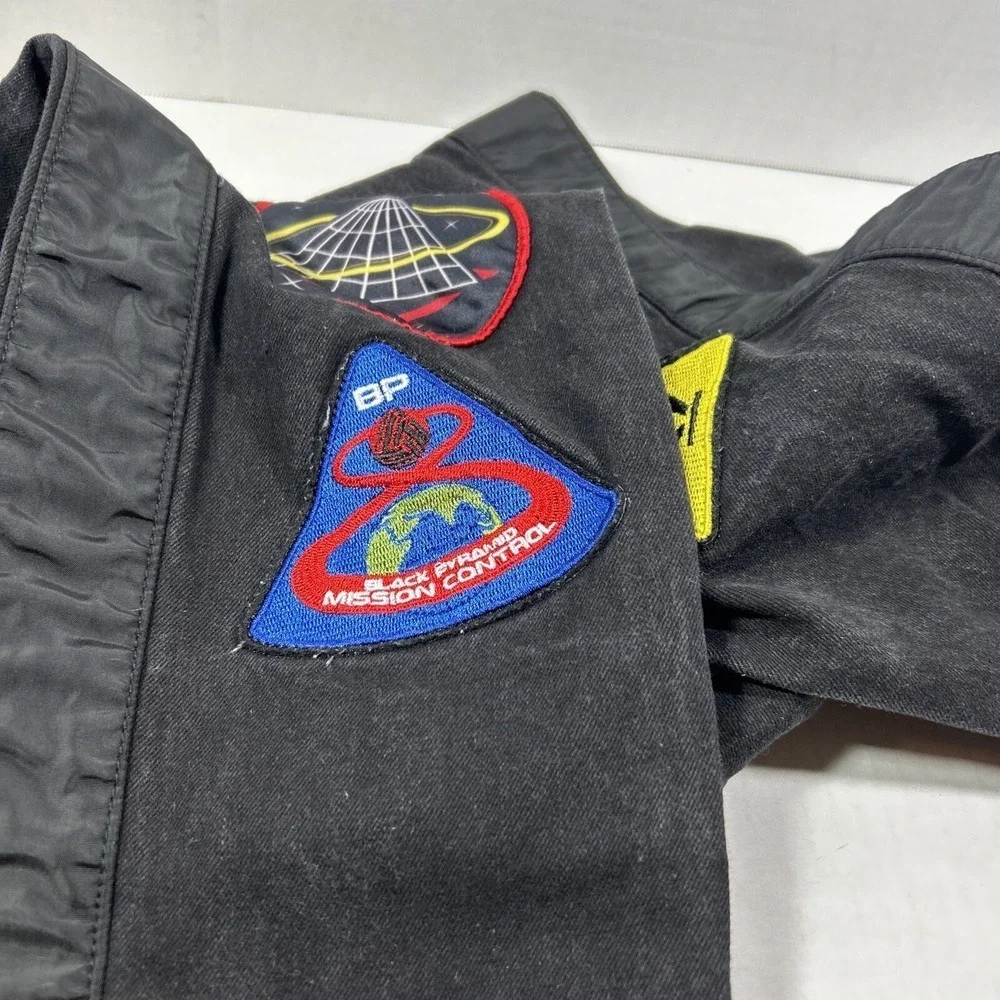 Black Pyramid 36 X 33‎ Cotton 5 Pocket Jeans Space Ship Space